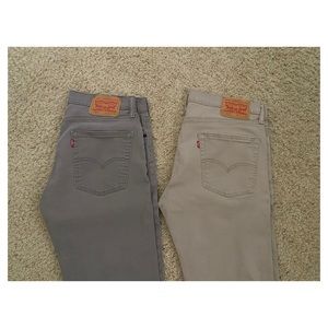 Levi’s pants Gray and Khaki